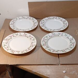 4 Vintage WOODSIDE Franciscan Dinner Plates